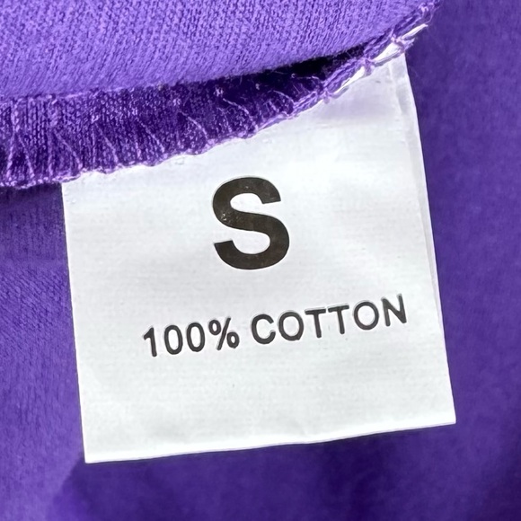 Unisex Purple Short Sleeve Alien Sarcastic Tee S Steven Rhodes Style Retro NWT - Picture 6 of 9